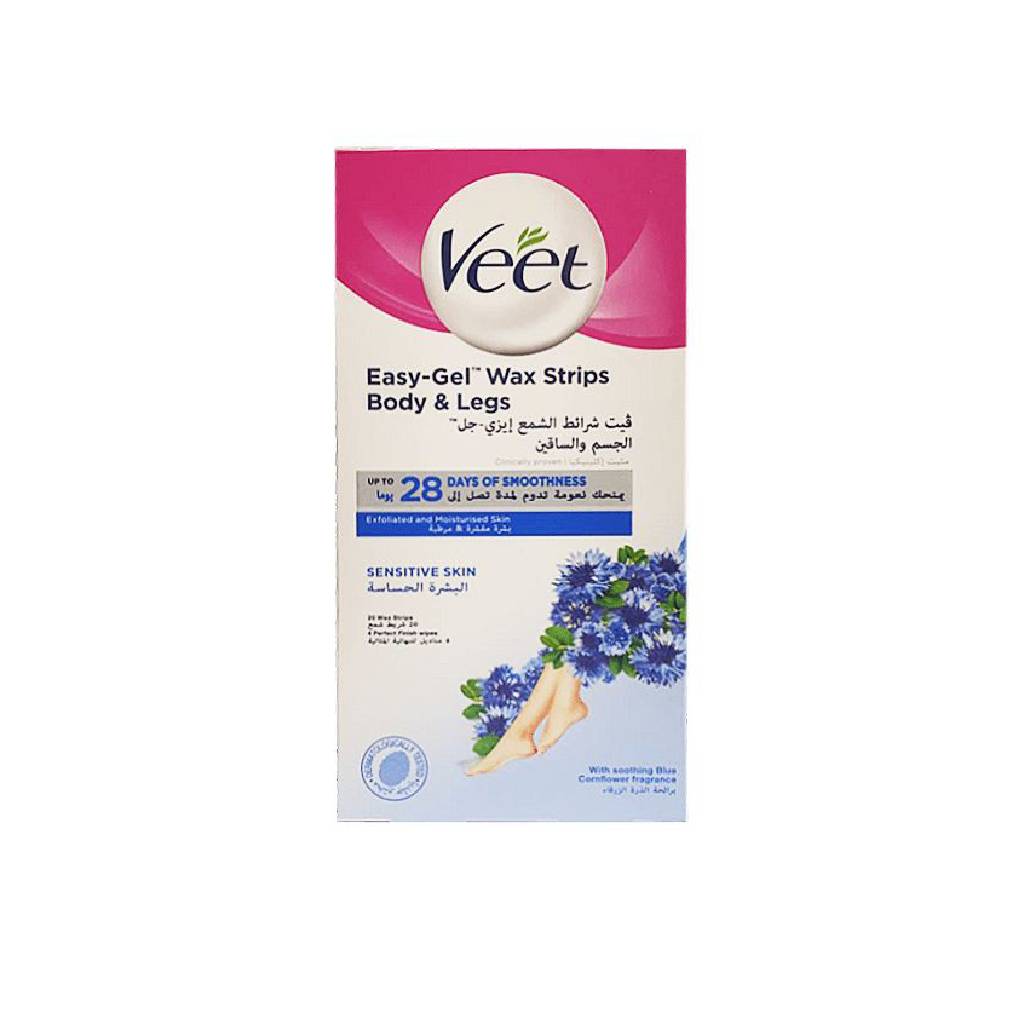 Veet Easy Gel Wax Strips (Sensitive Skin) 20 Strips