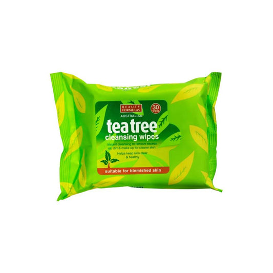 Beauty Formulas Cleaning wipes Tea Tree 30 Wipes