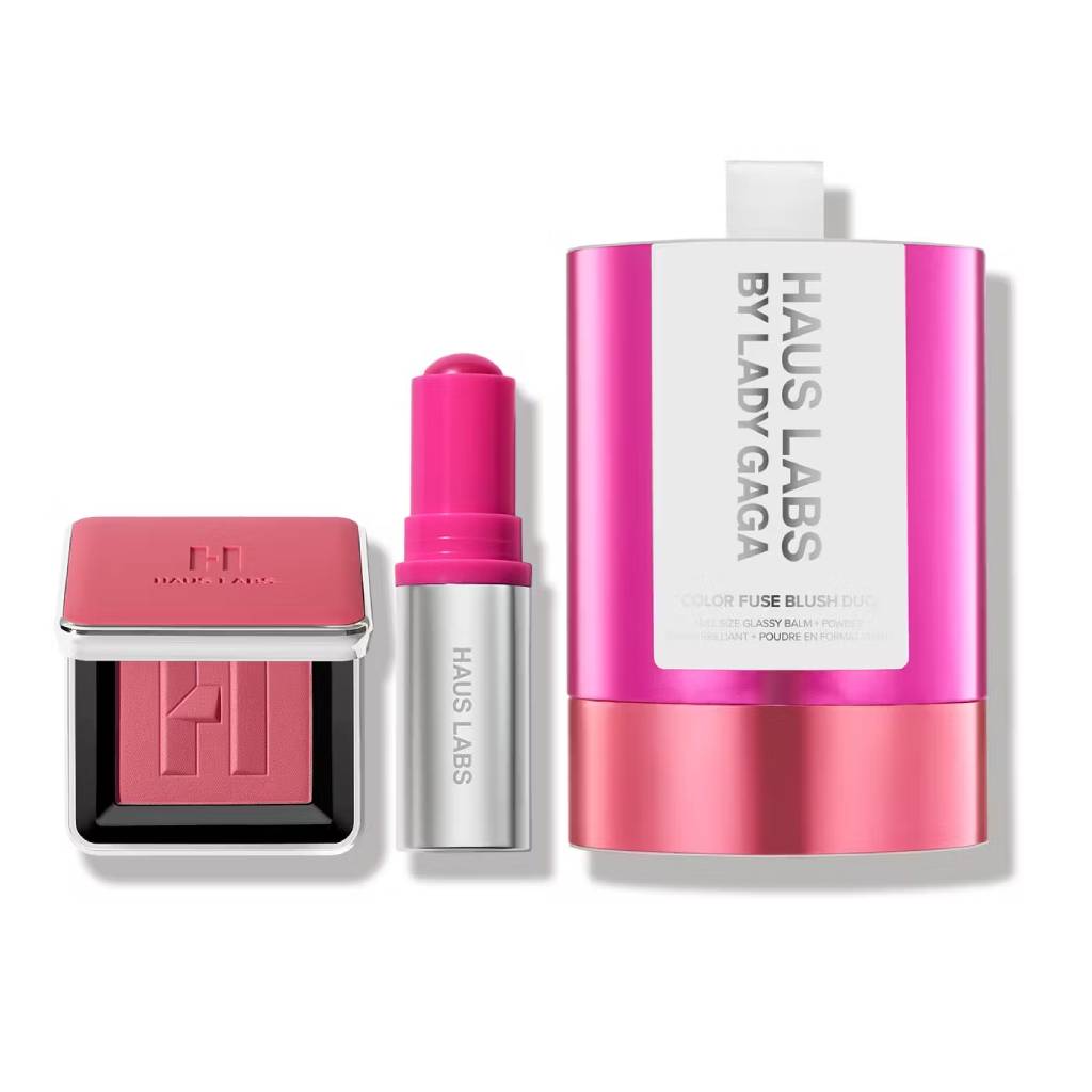 Haus Labs Color Fuse Duo Balm + PWD - Blush som pudder og creme