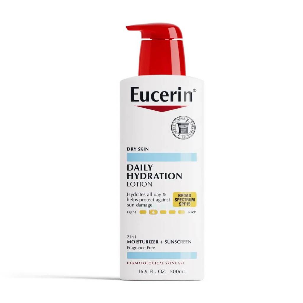 Eucerin Daily Hydration Lotion with Broad Spectrum SPF 15 500ML