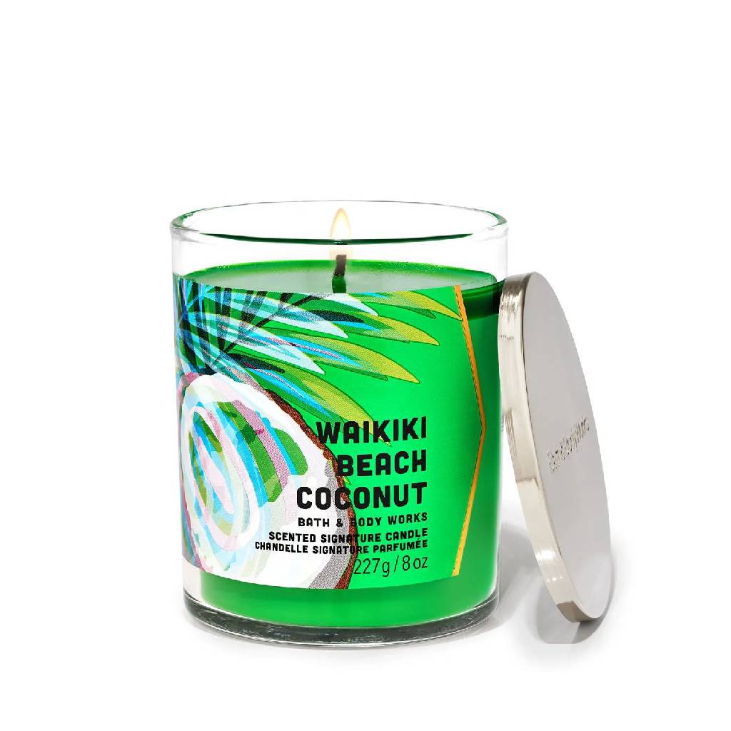 Bath and Body Works Waikiki Beach Coconut Signature Candle 227G